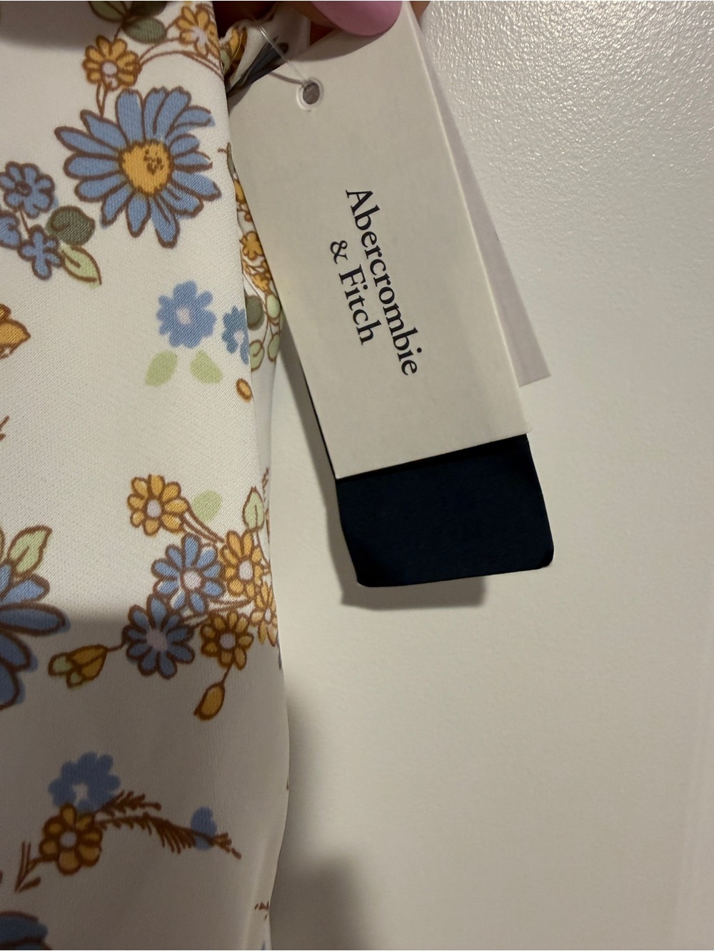Abercrombie & Fitch Floral Tie Front Midi Dress Women's XL NWT Cottagecore - Picture 6 of 13